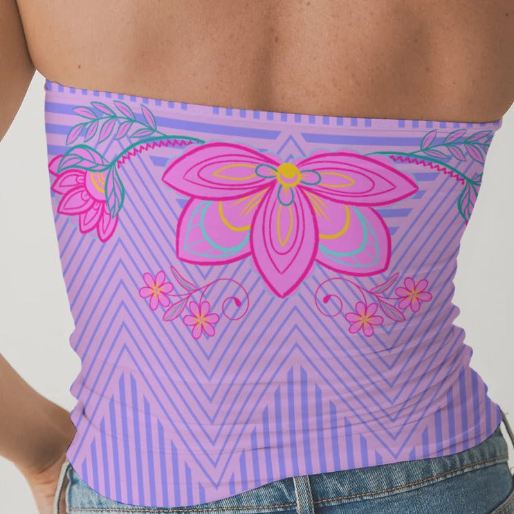 Indigenous Fashion Tropical Baddie Tube Top Native owned apparel 