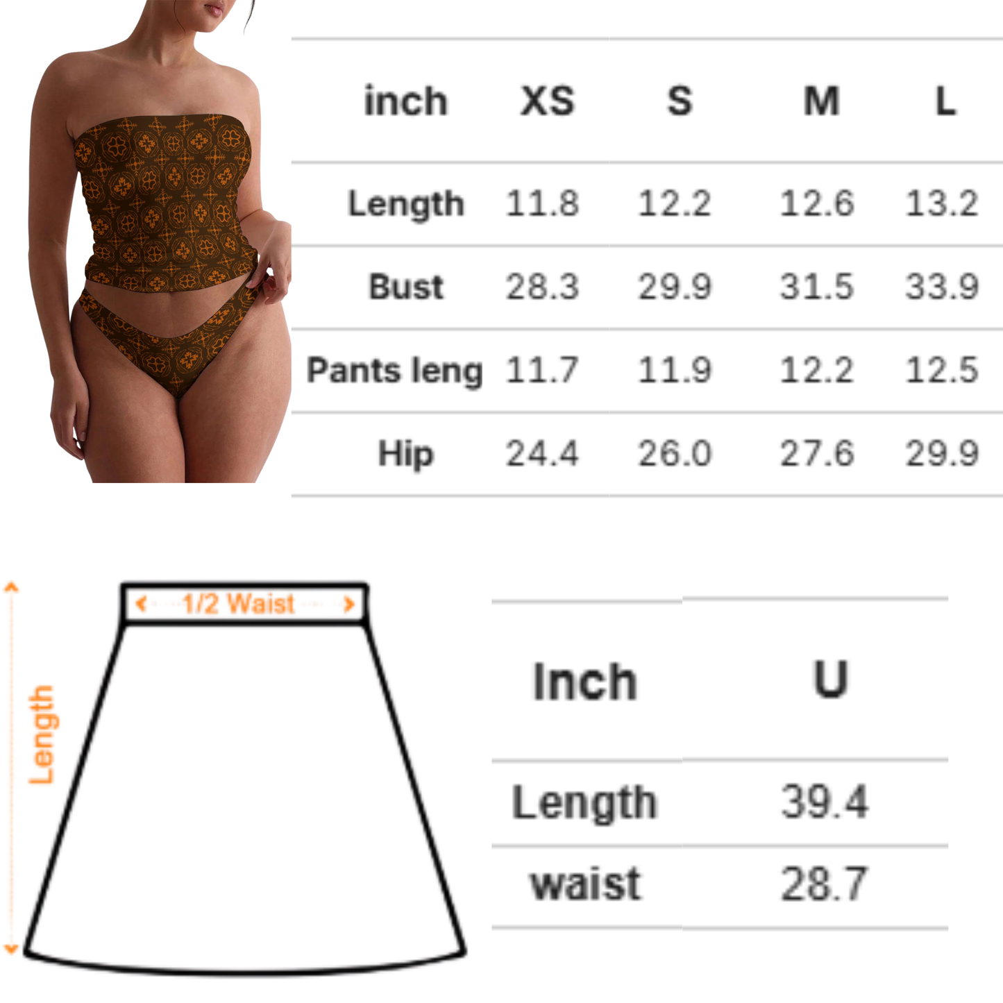 Floral Feather Sheer Lounge Thong Set