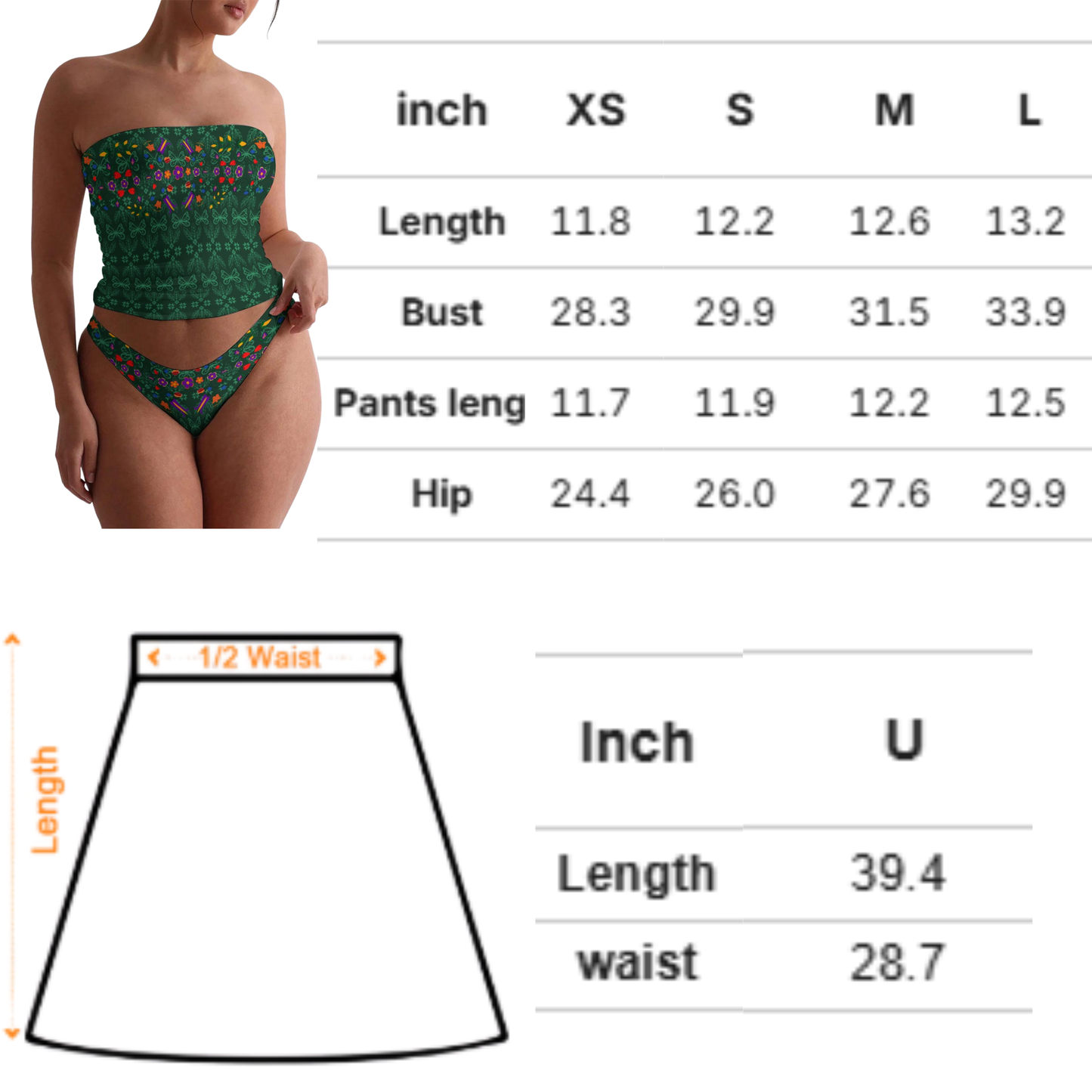 Butterfly Floral Sheer Lounge Thong Set