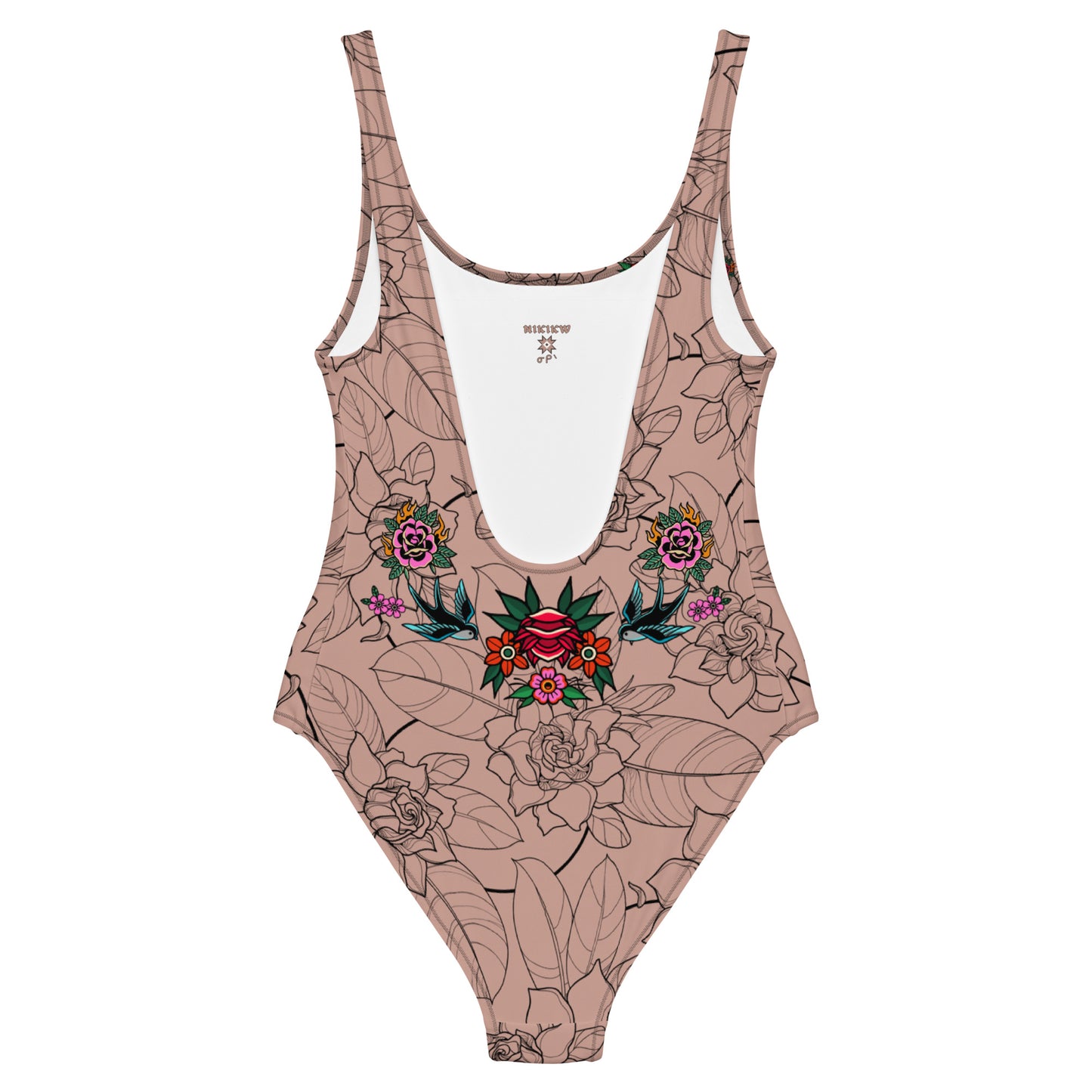 Tatty Land Back One-Piece Bodysuit Swimsuit