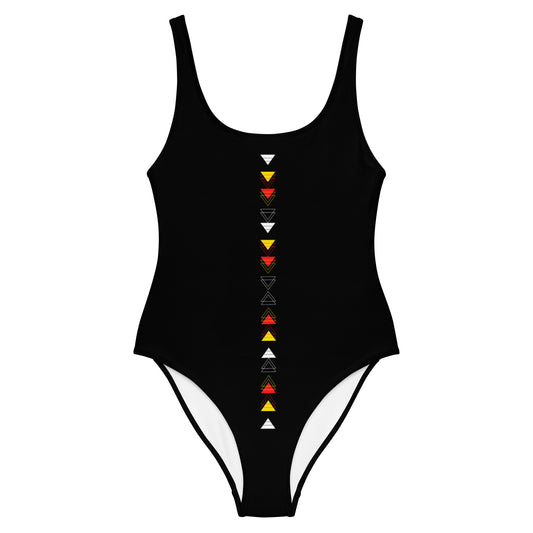 Medicine Wheel One-Piece Bodysuit Swimsuit