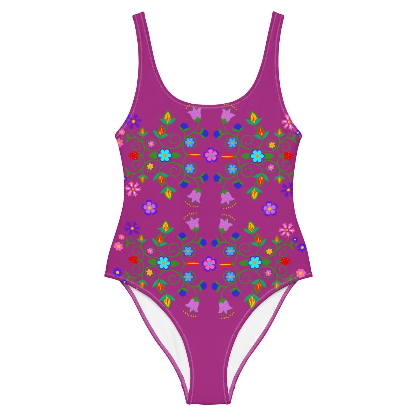 Native Floral One-Piece Bodysuit Swimsuit