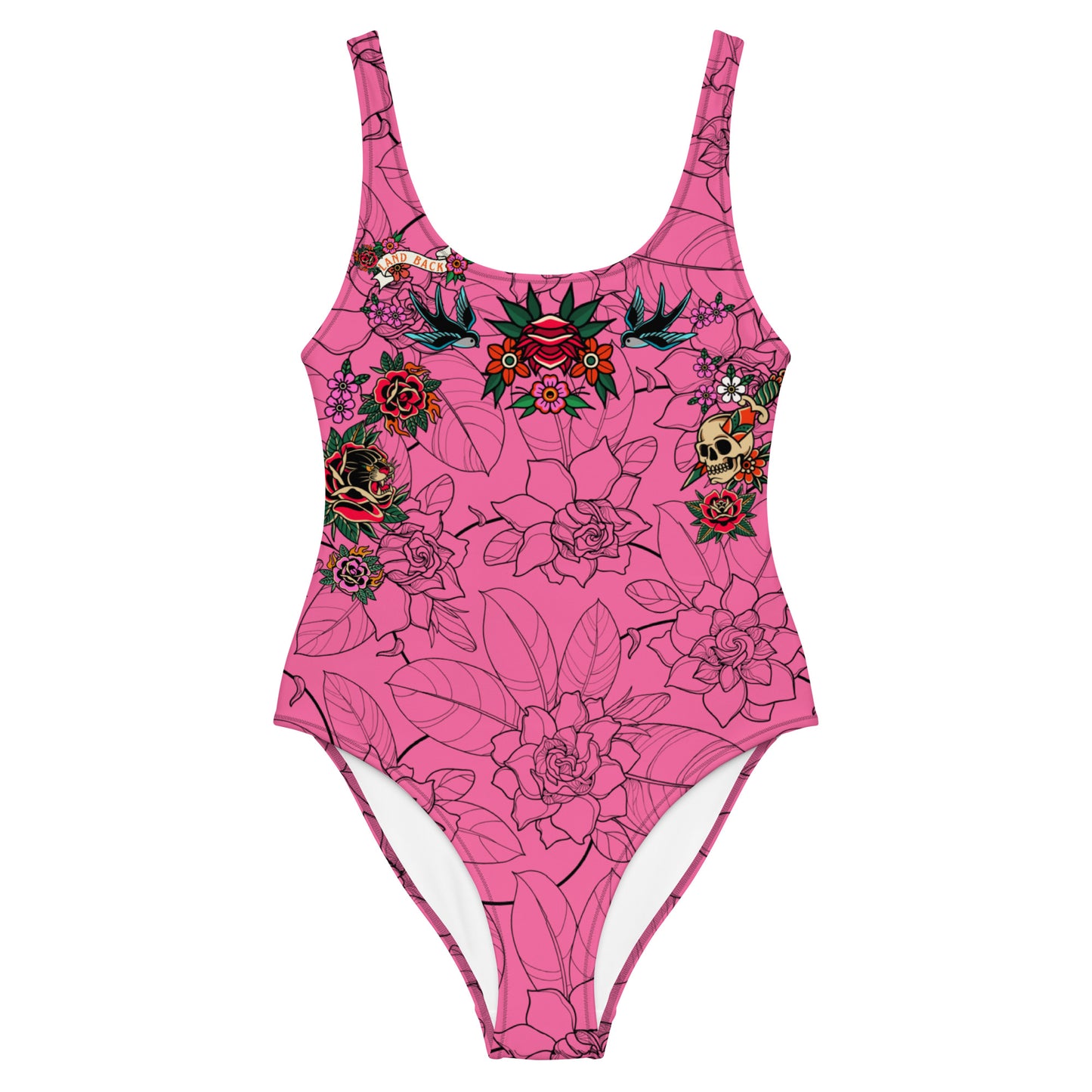 Tatty Land Back One-Piece Bodysuit Swimsuit