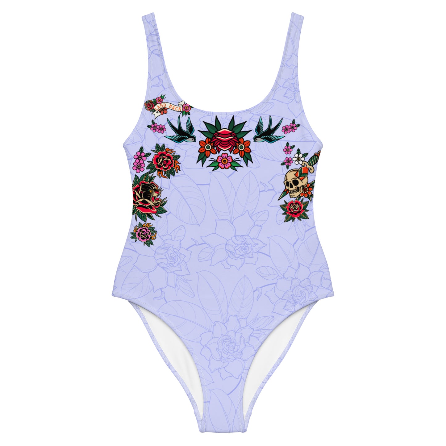 Tatty Land Back One-Piece Bodysuit Swimsuit