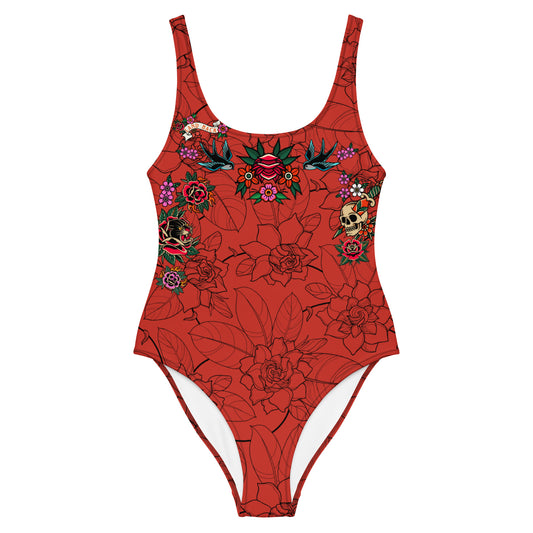 Tatty Land Back One-Piece Bodysuit Swimsuit