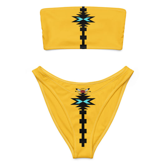 native Recycled bandeau bikini
