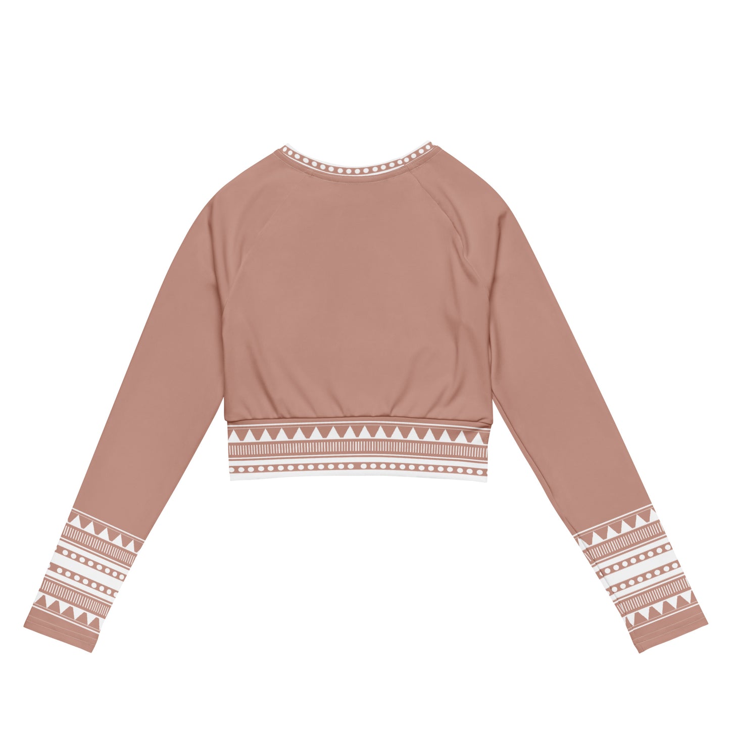 Tribal Recycled long-sleeve crop top