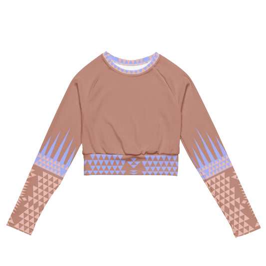 Arrow Recycled long-sleeve crop top