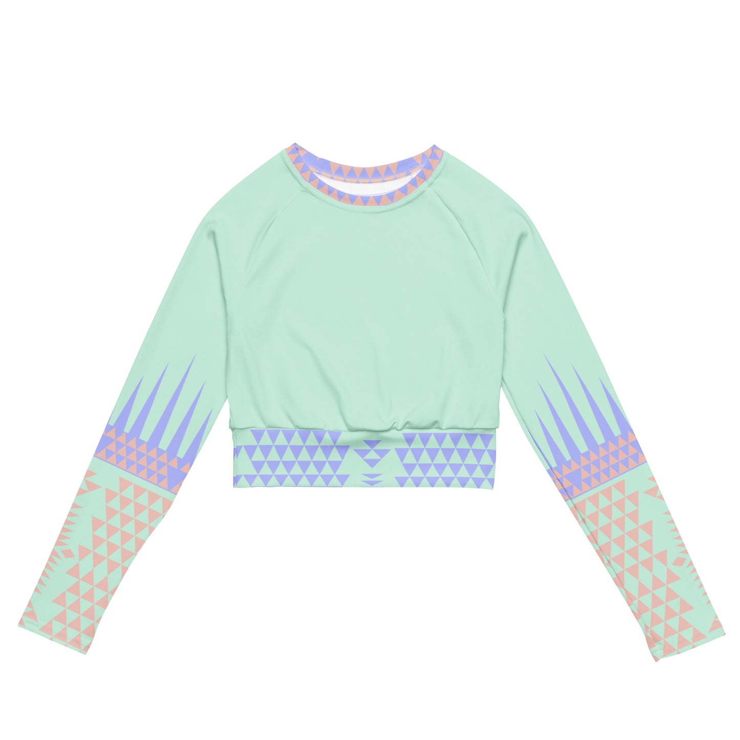 Arrow Recycled long-sleeve crop top