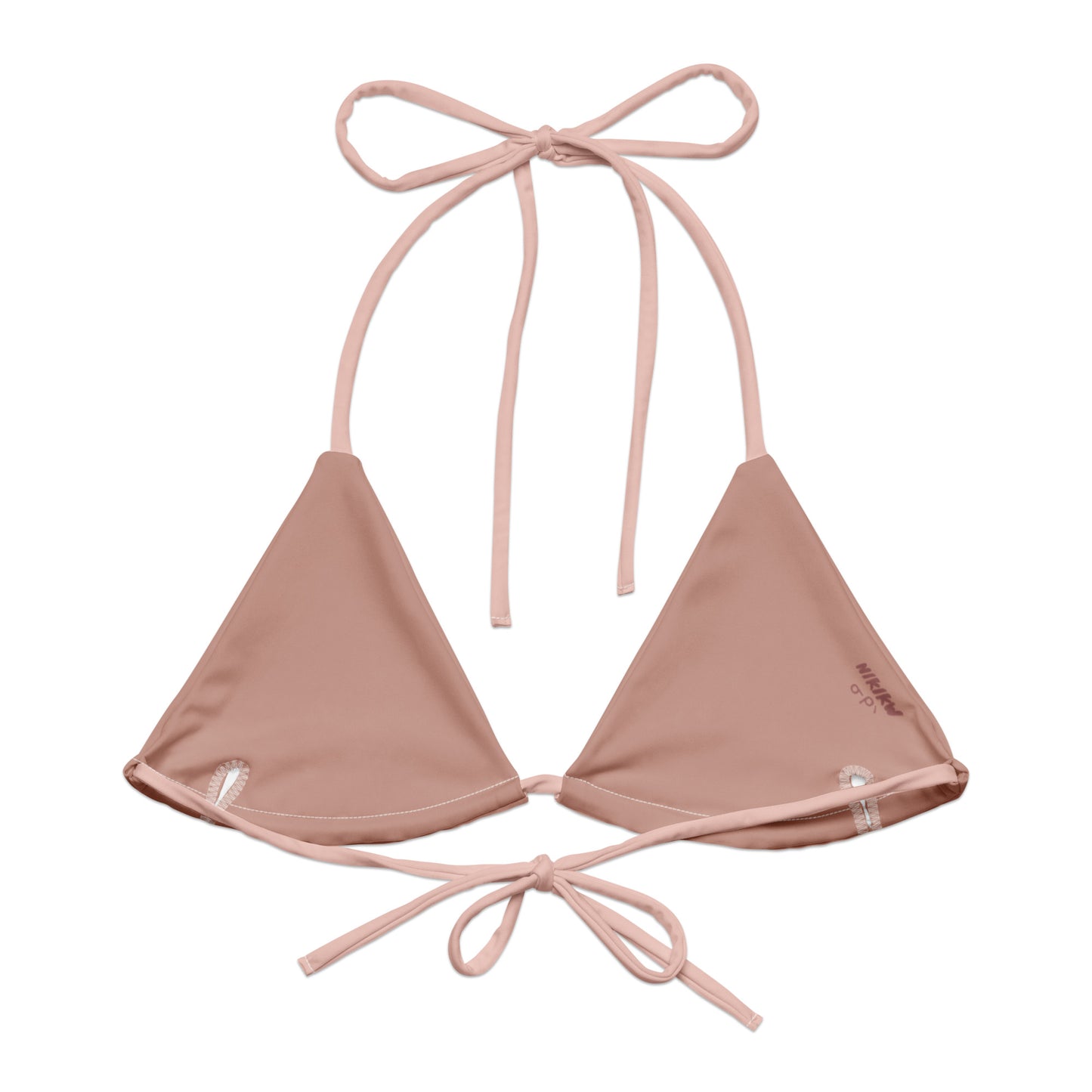 Arrow recycled string bikini top