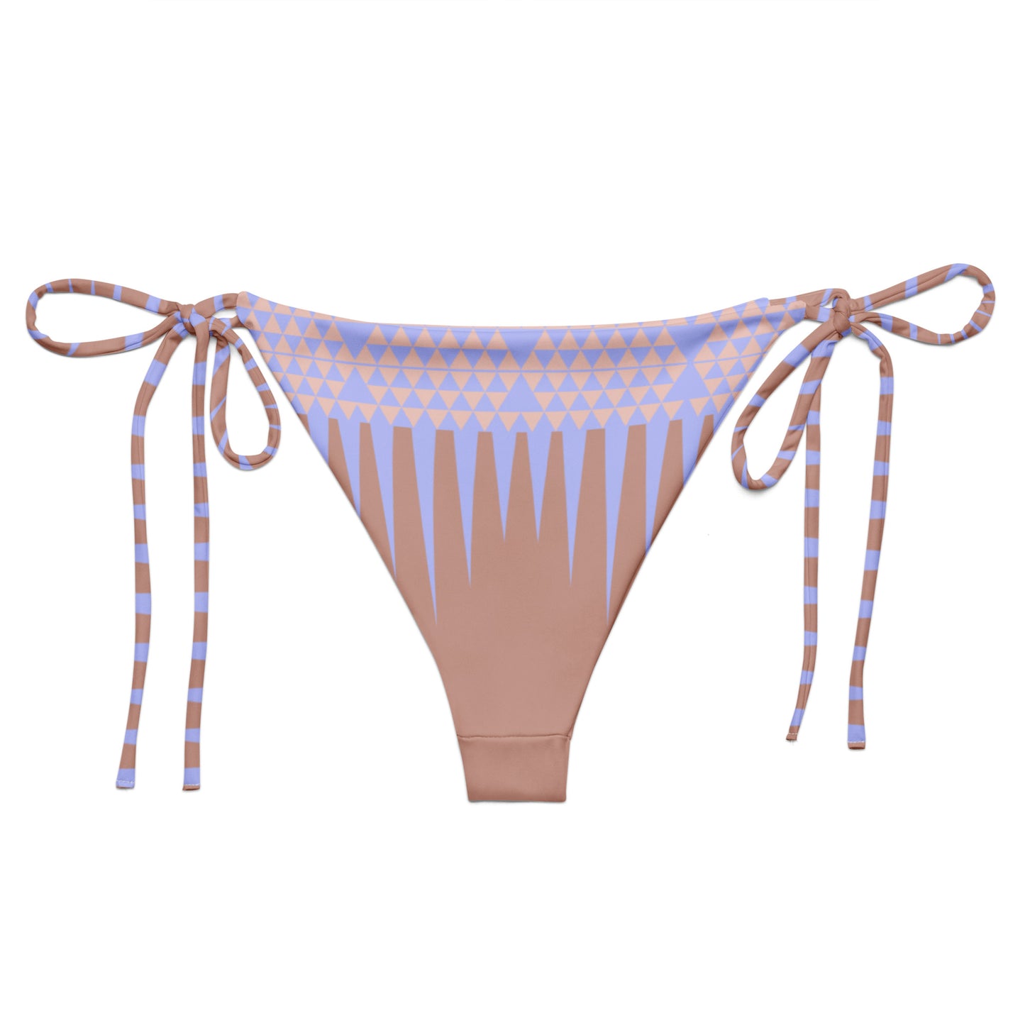 Arrow print recycled string bikini bottom