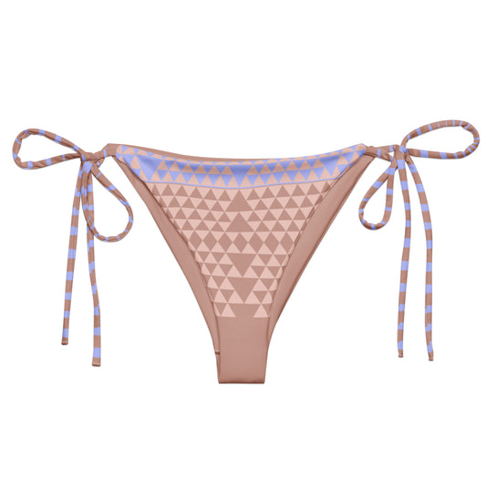 Arrow print recycled string bikini bottom