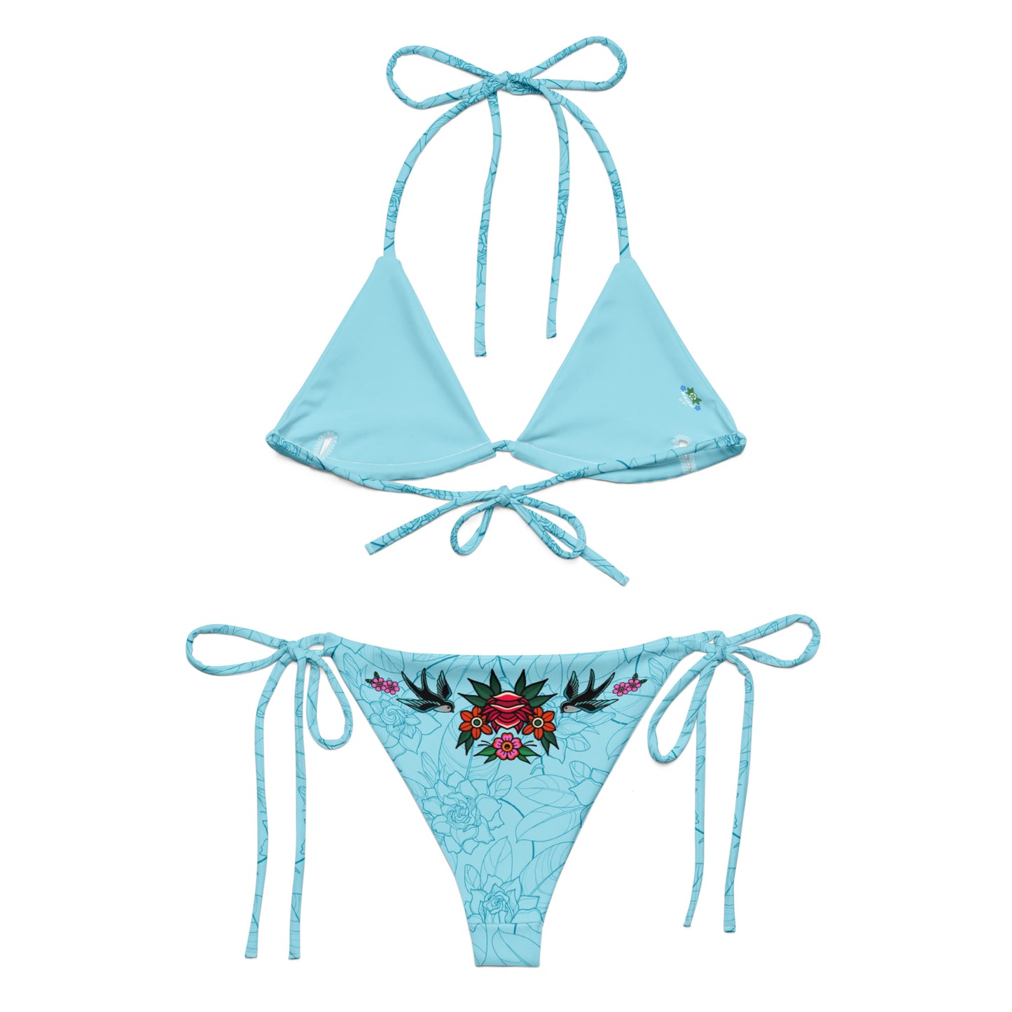 Tatty recycled string bikini