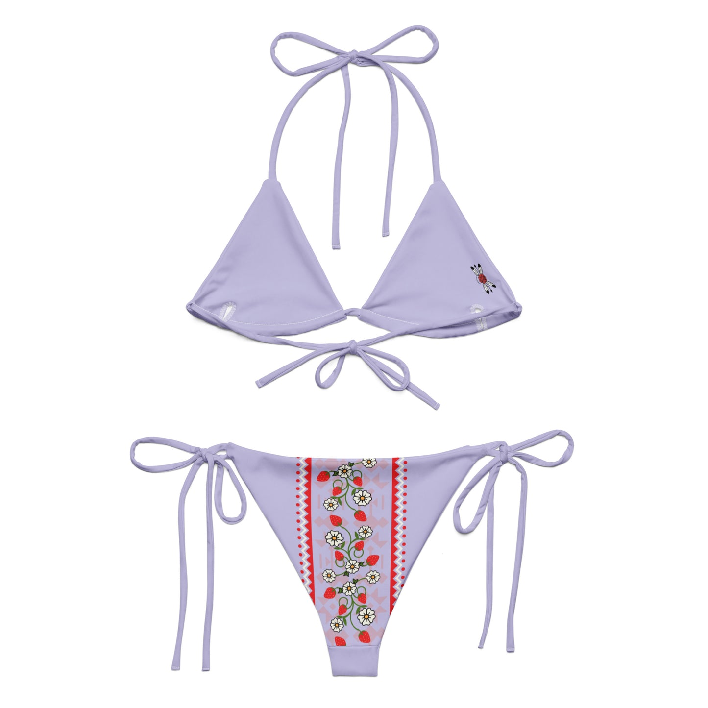 Strawberry Heart Berry recycled bikini