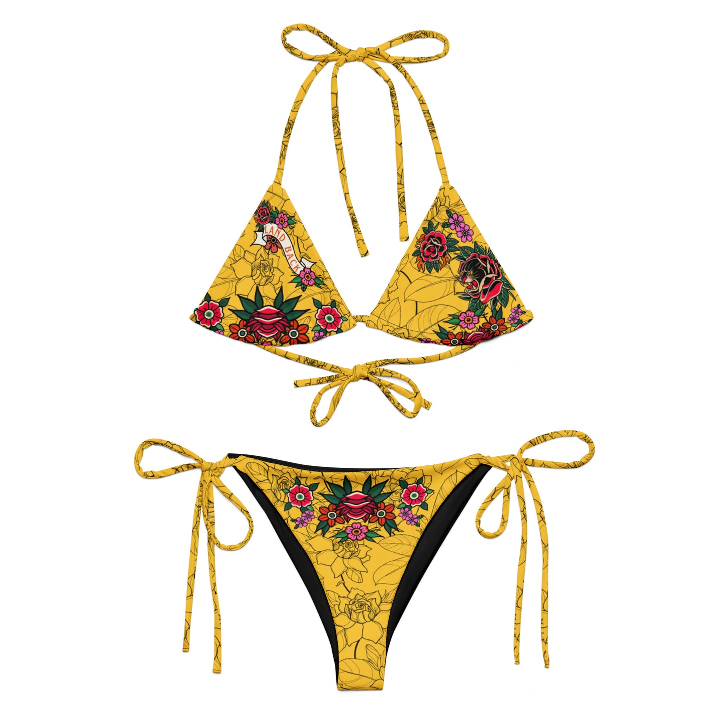 Tatty Land Back recycled string bikini