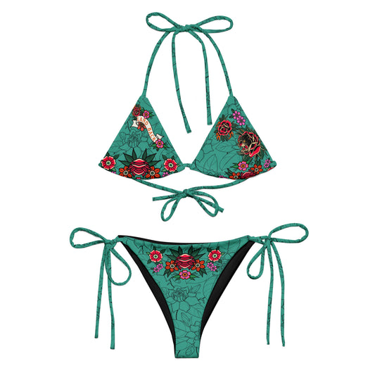 Tatty Land Back recycled string bikini