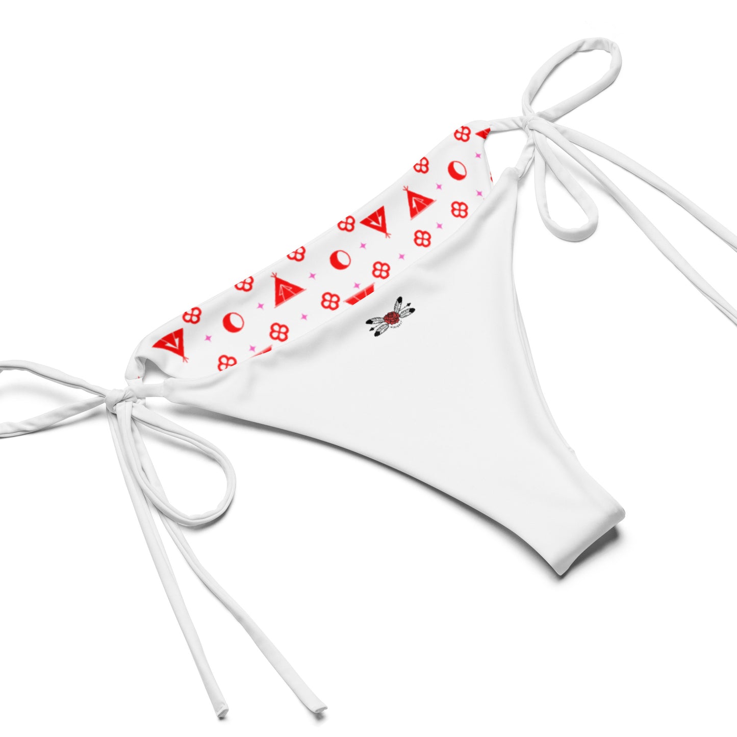 Boujee Cherry  print recycled string bikini