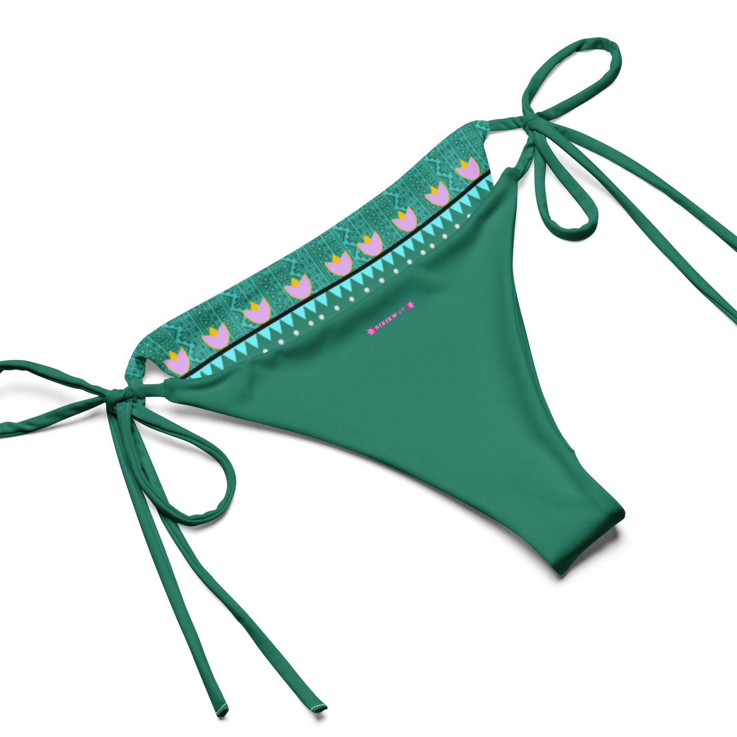 Woodland Floral recycled string bikini