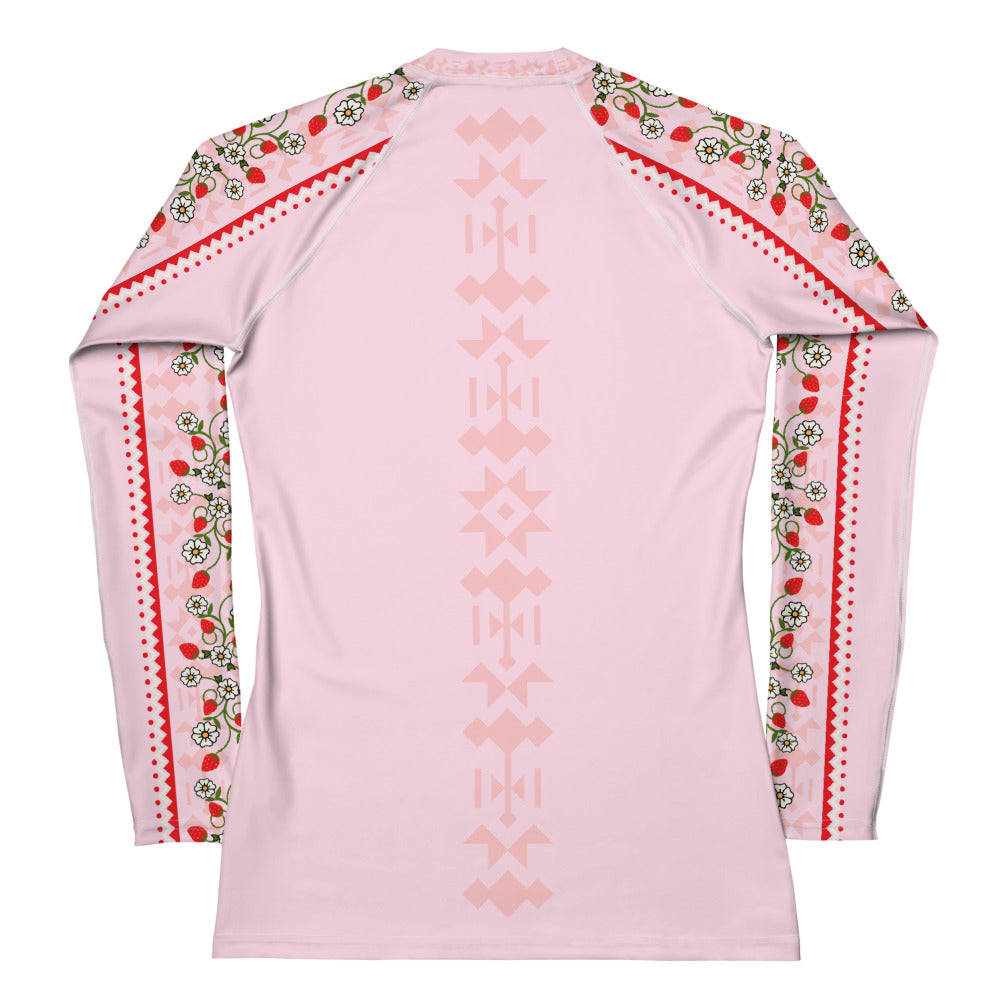 Women's Strawberry Woodland Floral Rash Guard