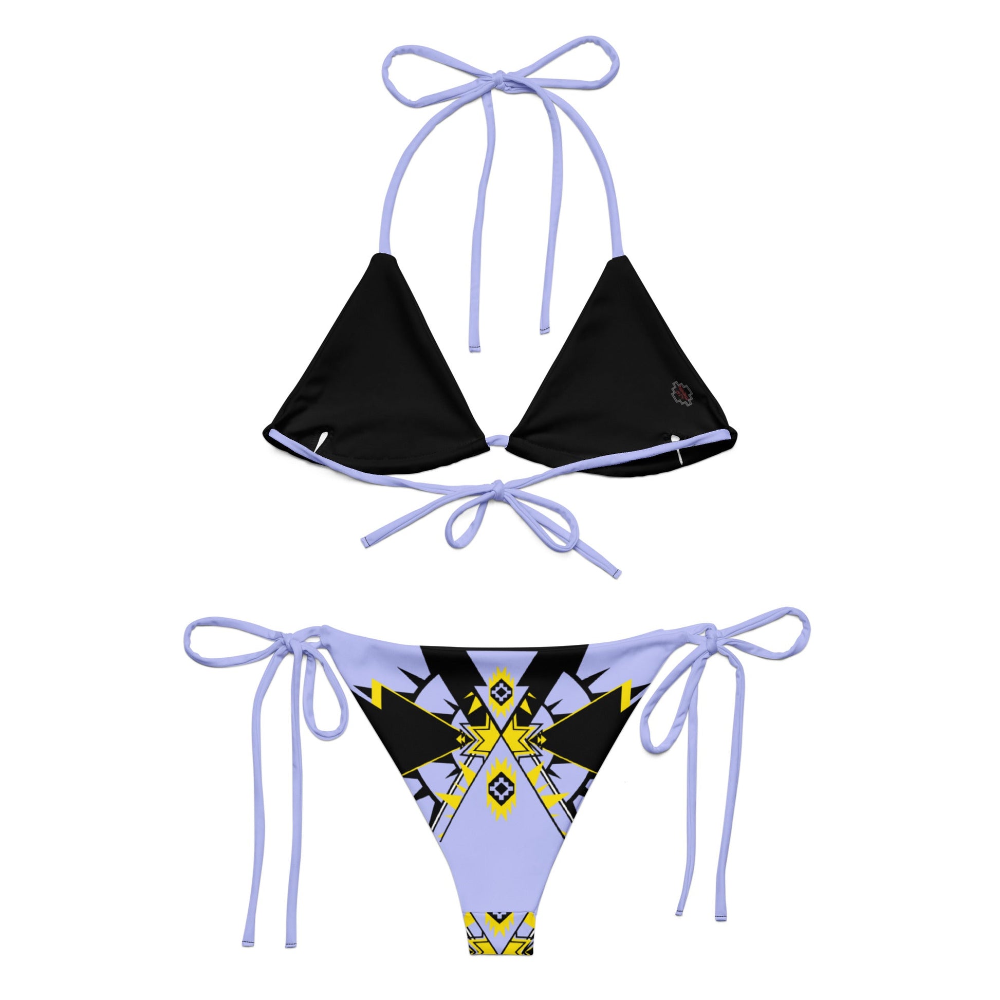 Artic Lupine recycled string bikini - Nikikw Designs