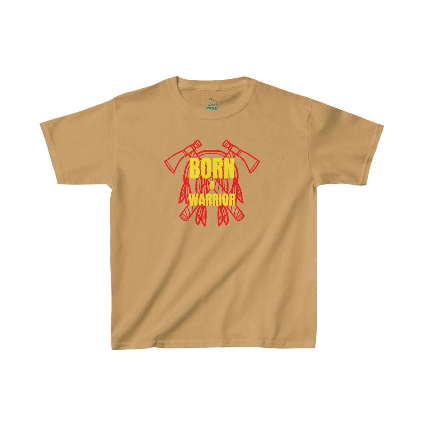 Born a Warrior Cotton Tee - Nikikw Designs