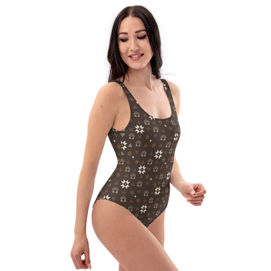Bougee Bear One-Piece Swimsuit - Nikikw Designs