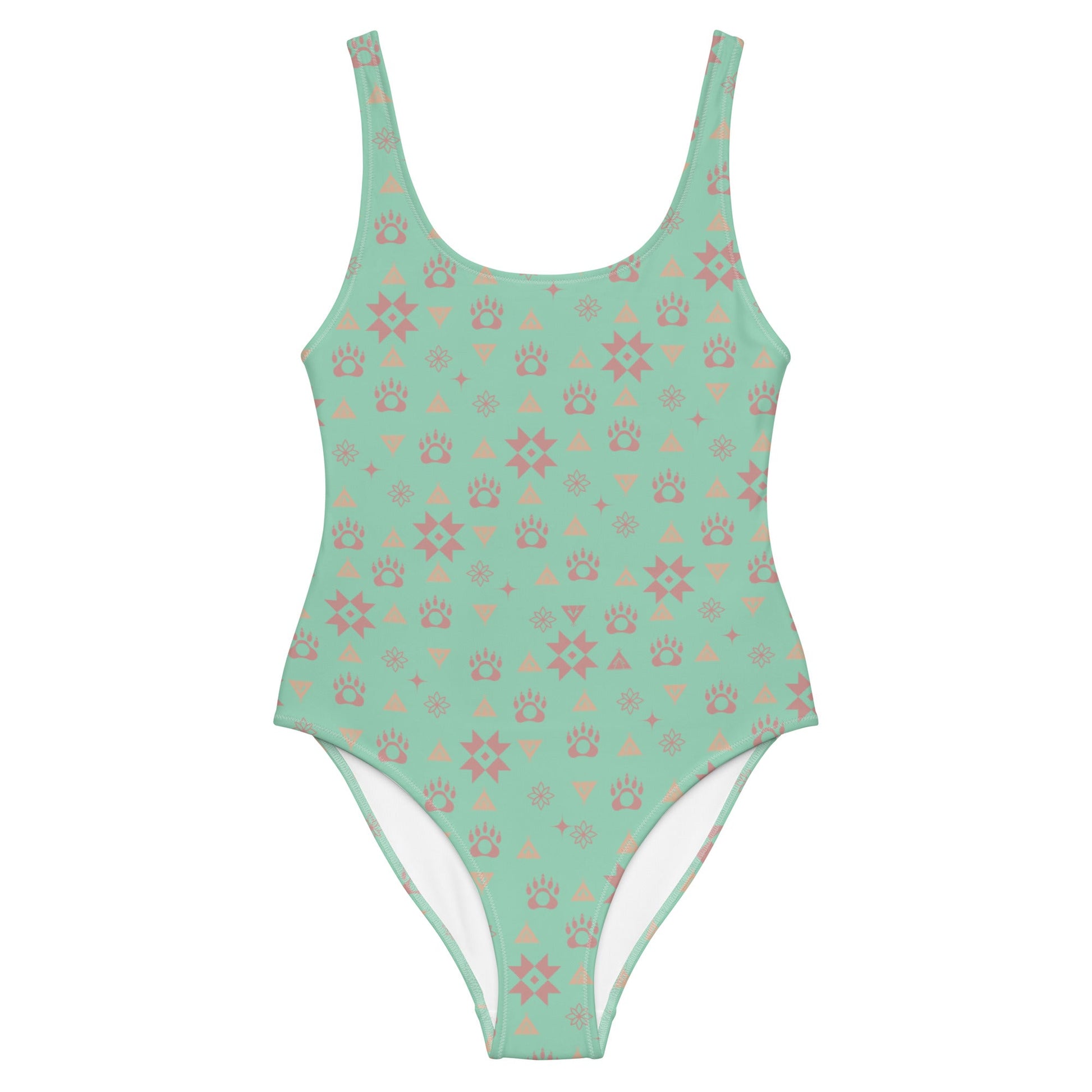 Boujee Bear One - Piece Bodysuit Swimsuit - Nikikw Designs