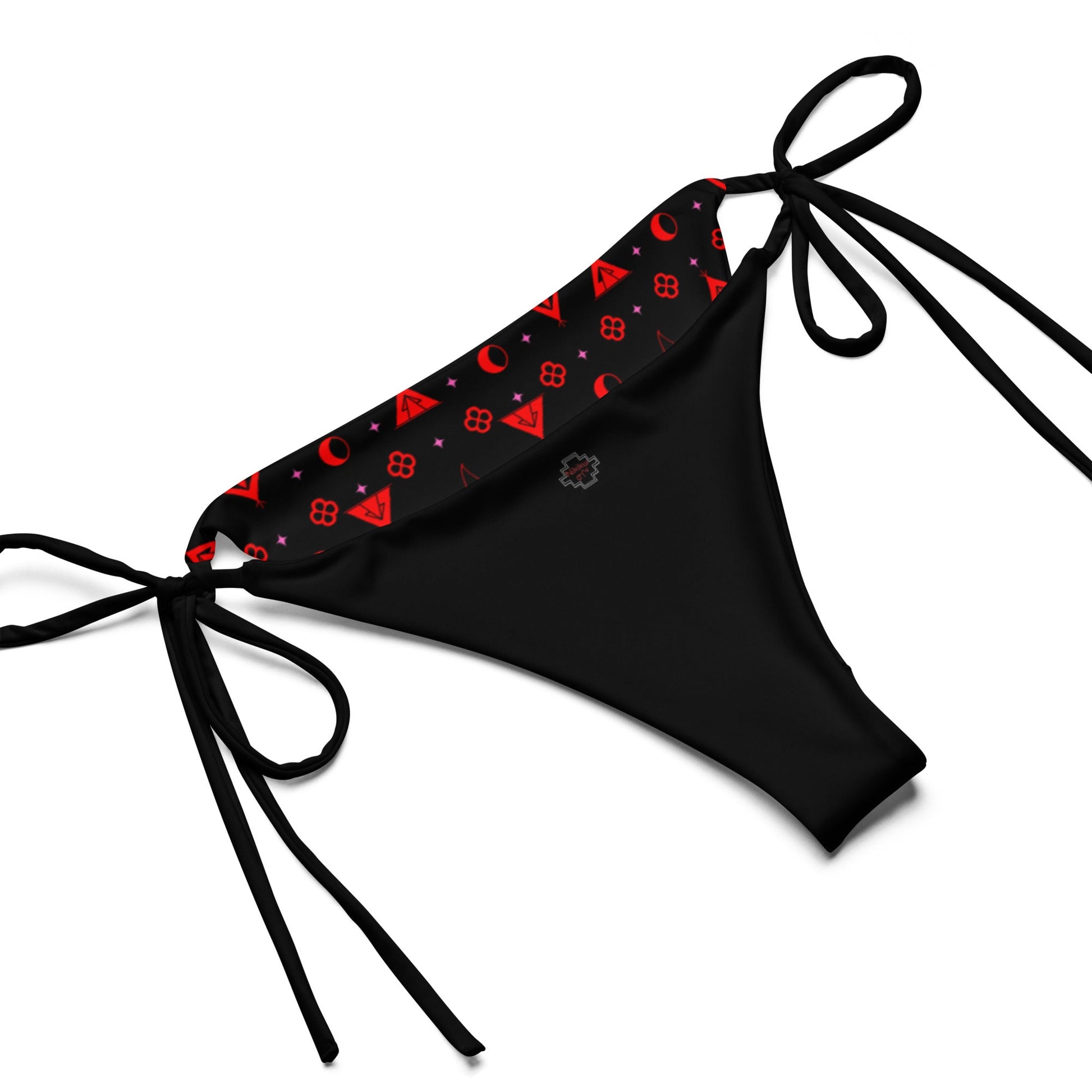 Boujee Cherry print recycled string bikini - Nikikw Designs