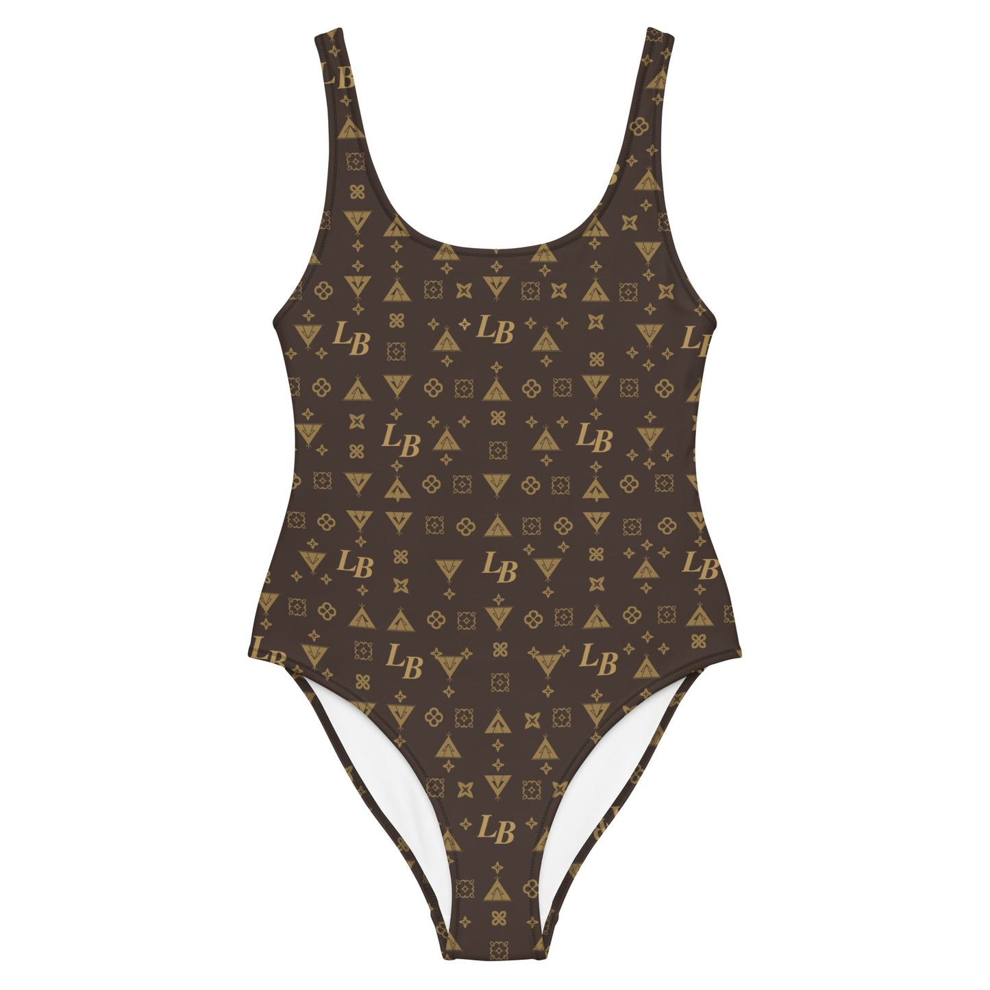 Boujee Native Land Back One - Piece Bodysuit Swimsuit - Nikikw Designs