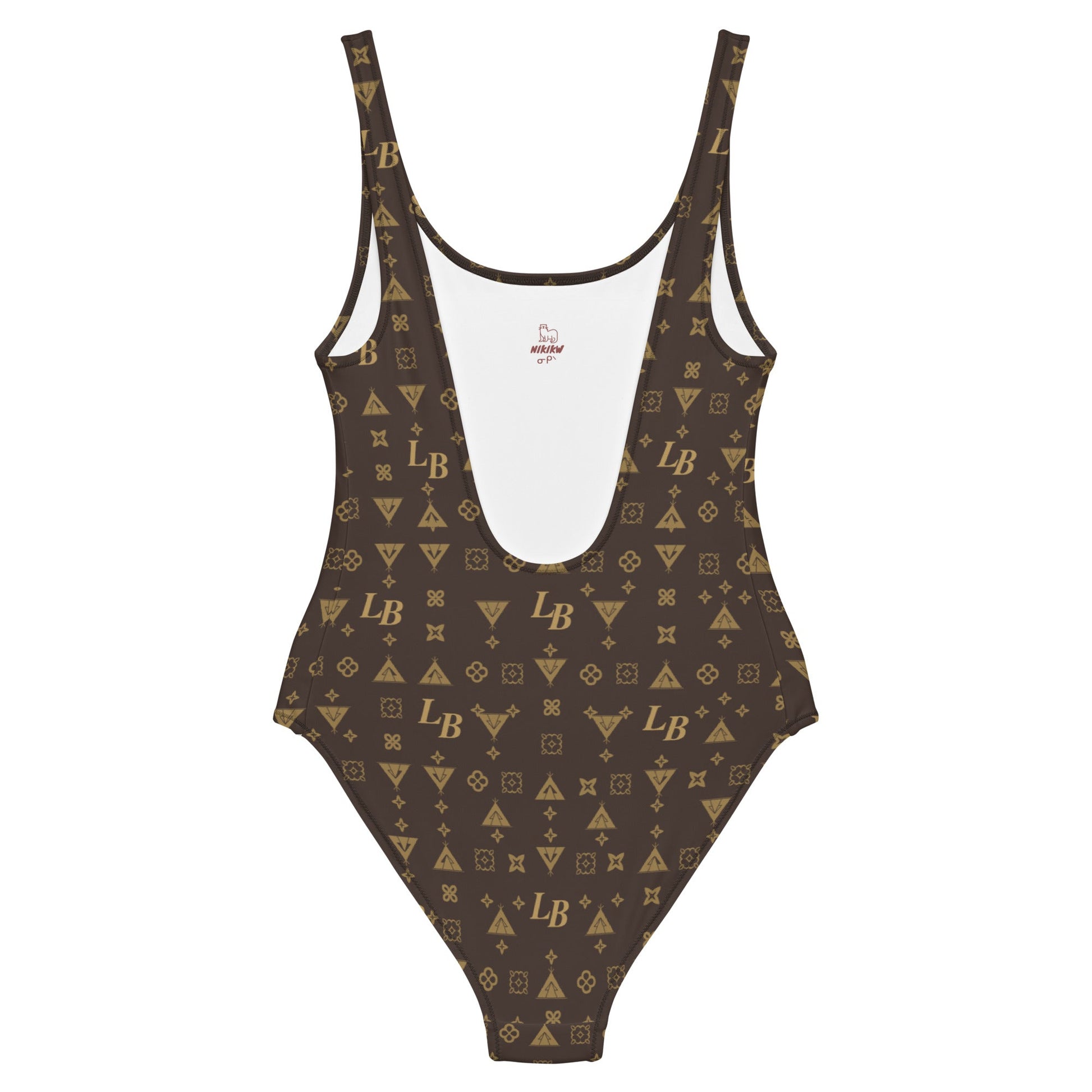 Boujee Native Land Back One - Piece Bodysuit Swimsuit - Nikikw Designs