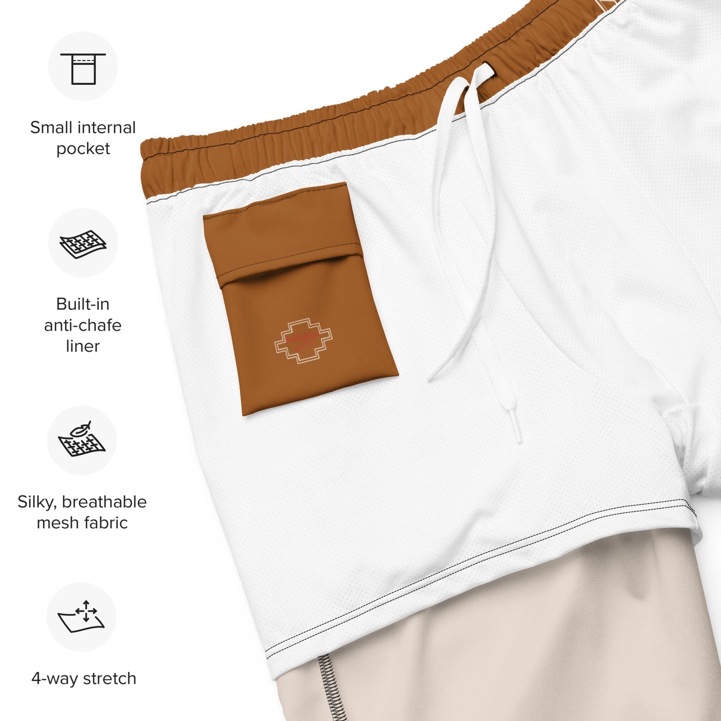 Buckskin Recycled Swim Trunks - Nikikw Designs