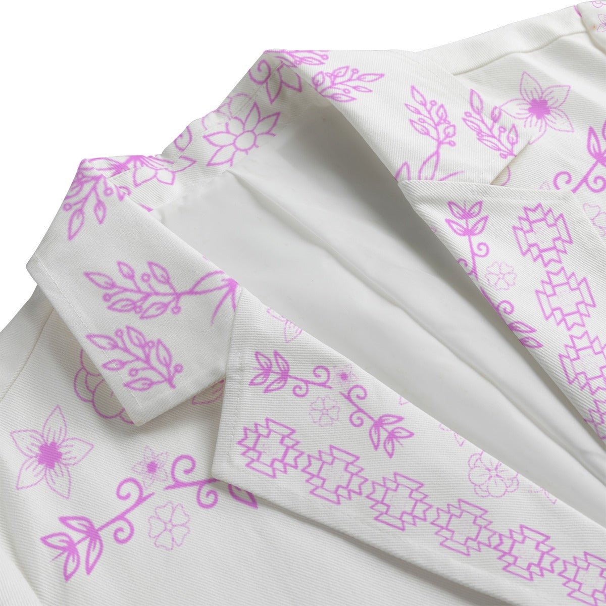 Dainty Woodland Floral Cotton Blazer - Nikikw Designs