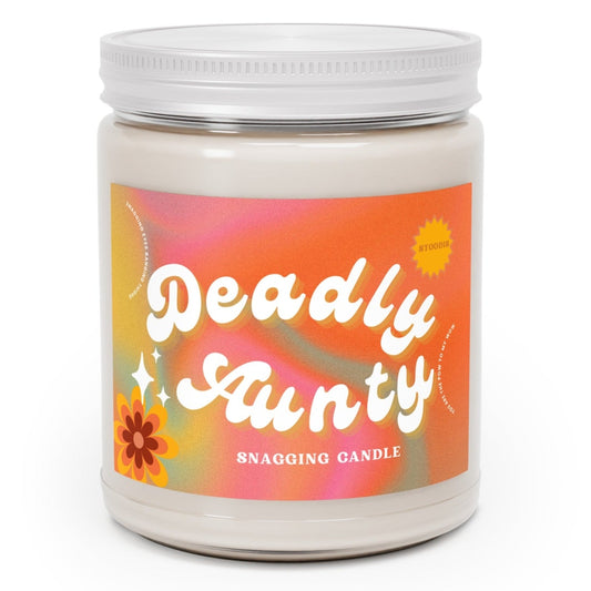 Deadly Aunty Native Humor Scented Candles, 9oz - Nikikw Designs