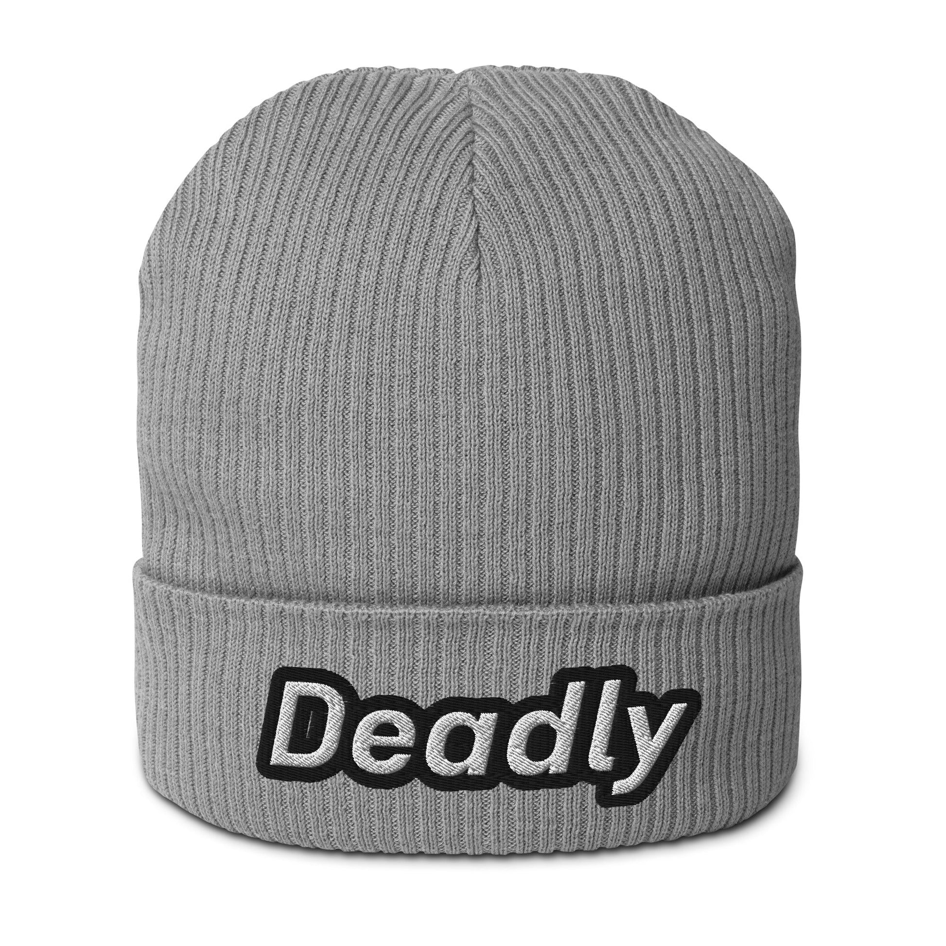 Deadly Organic ribbed beanie - Nikikw Designs