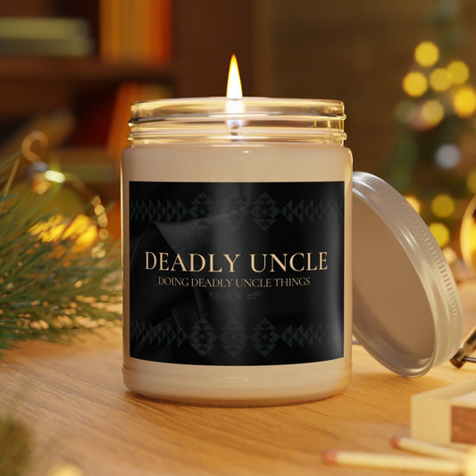 Deadly Uncle Native Humor Scented Candles, 9oz - Nikikw Designs