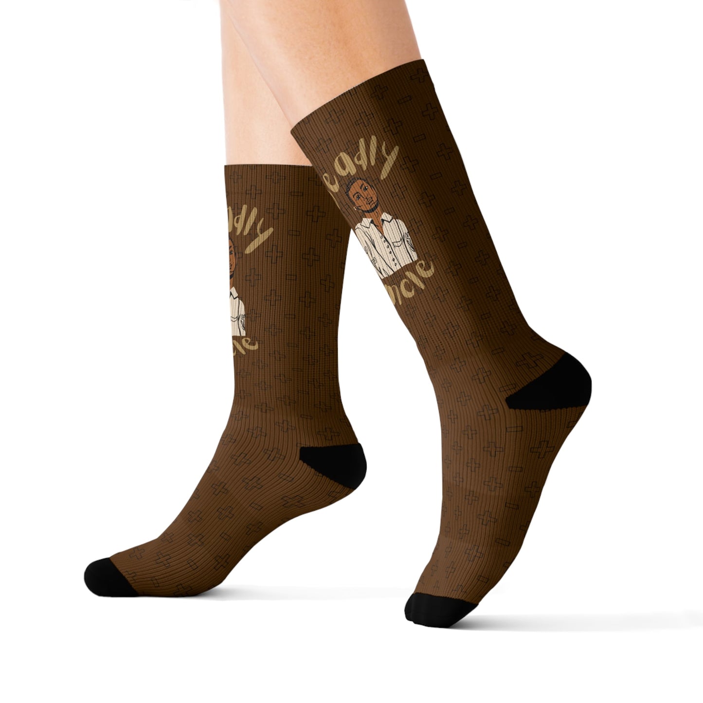 Deadly Uncle Native Socks Indigenous Design - Nikikw Designs