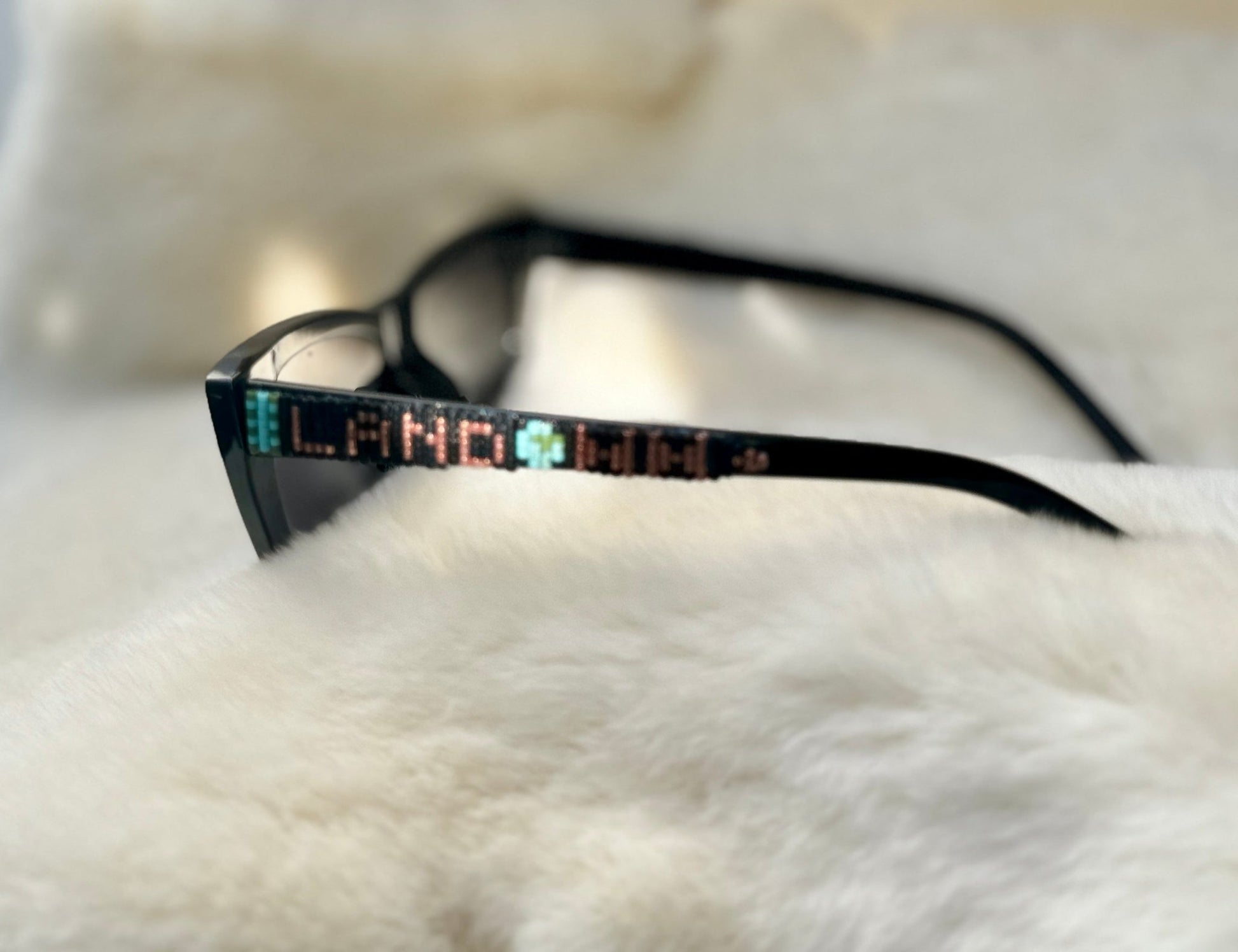 Delica Beaded Sunglasses Land Back - Nikikw Designs