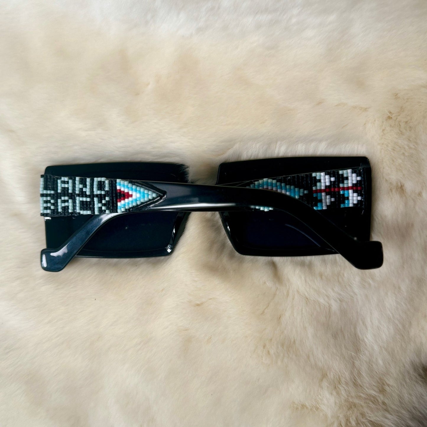 Delica Beaded Sunglasses Land Back - Nikikw Designs