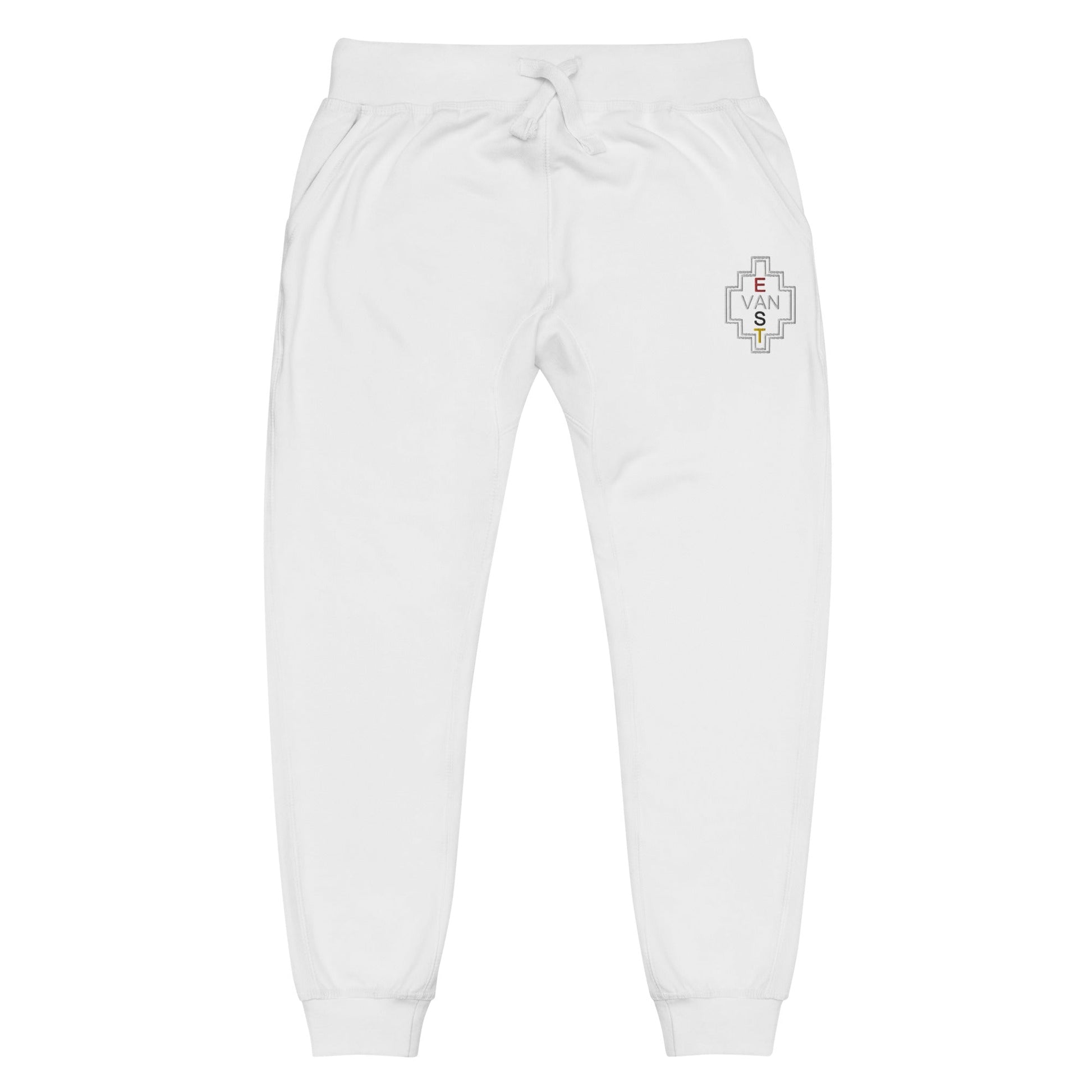 East Van Native Medicine Wheel Embroidered Unisex fleece sweatpants - Nikikw Designs