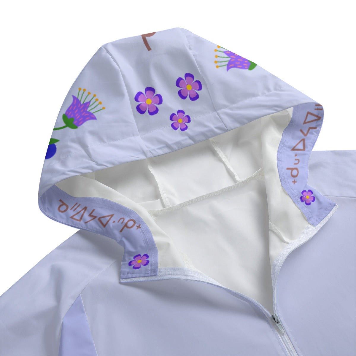 Floral Long Rain Jacket - Nikikw Designs