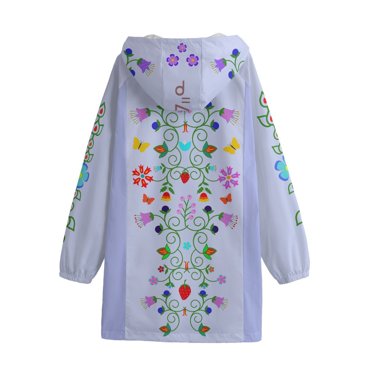 Floral Long Rain Jacket - Nikikw Designs