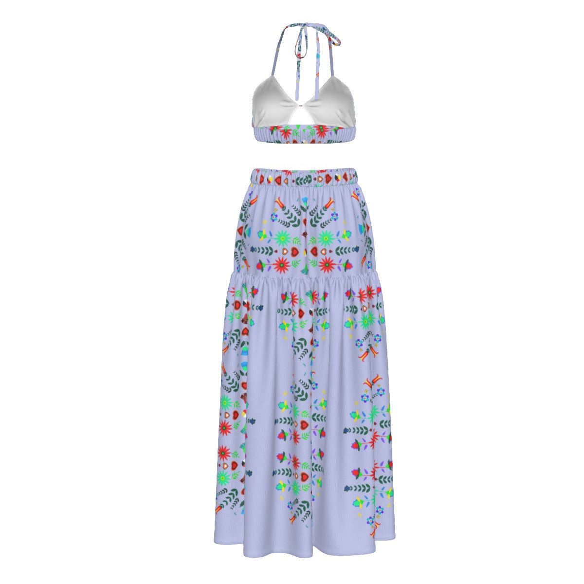 Floral Medicine Wheel Skirt Set - Nikikw Designs