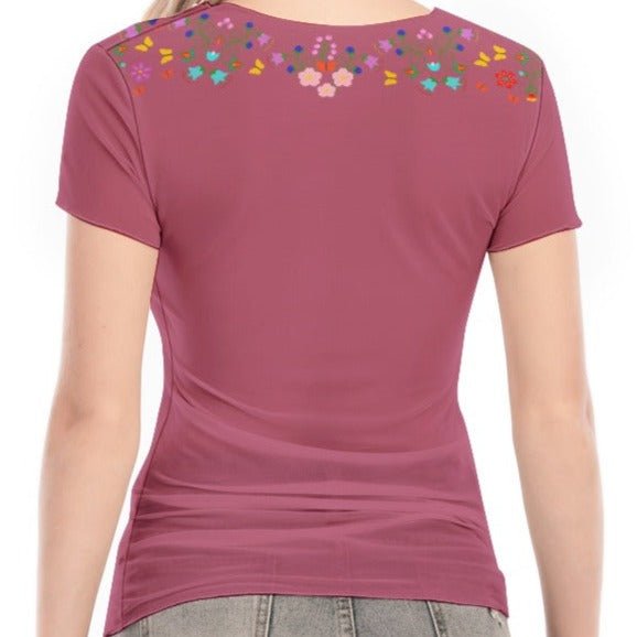 Floral Mesh Shirt - Nikikw Designs