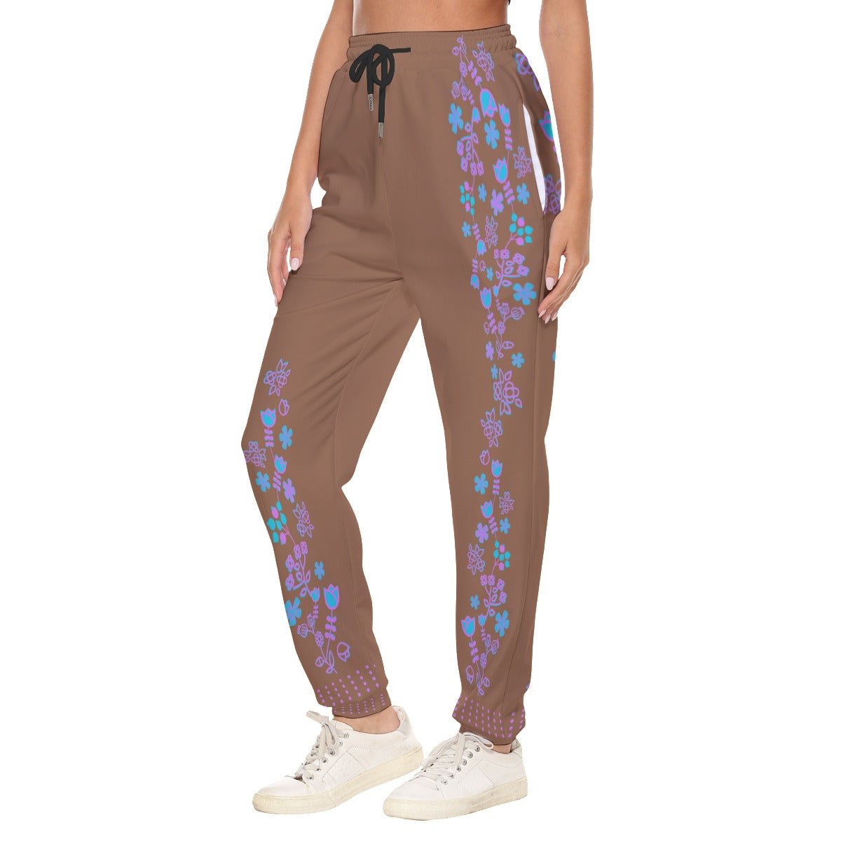 Floral Native Women's Casual Pants - Nikikw Designs