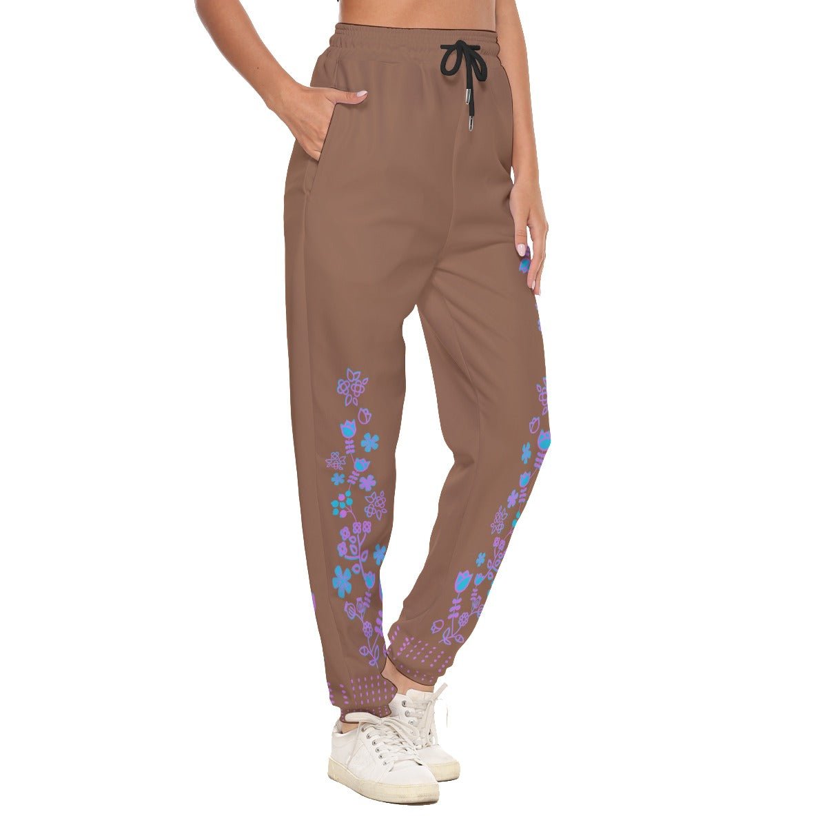 Floral Native Women's Casual Pants - Nikikw Designs