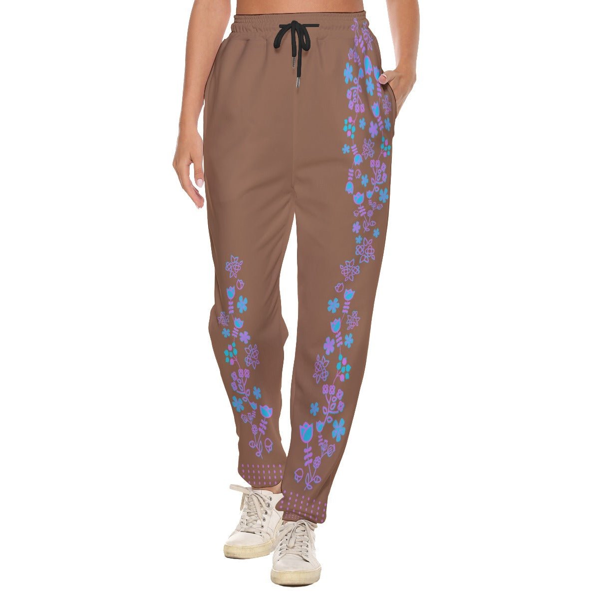 Floral Native Women's Casual Pants - Nikikw Designs