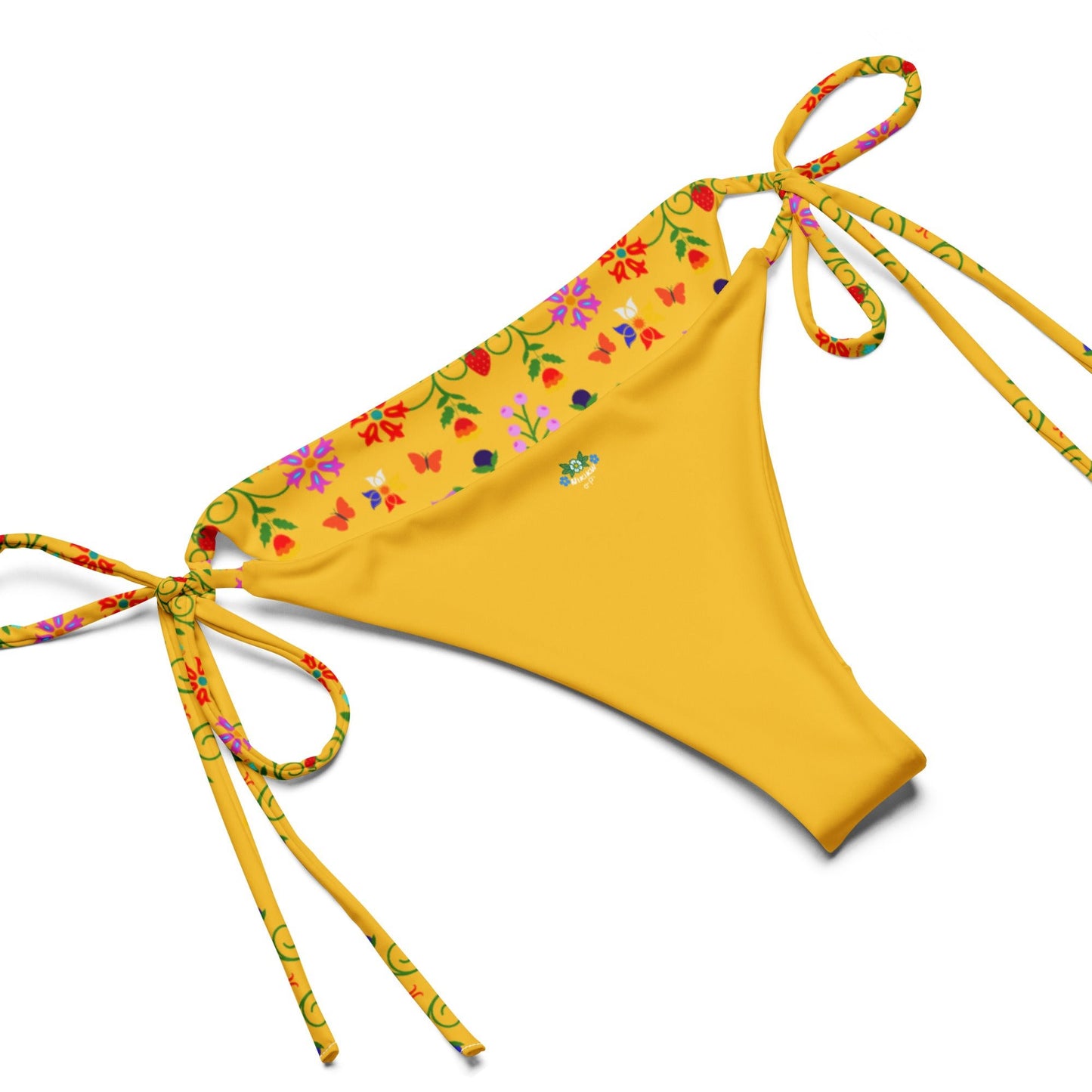 Floral print recycled string bikini - Nikikw Designs