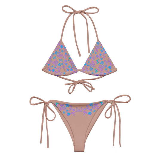 Floral recycled string bikini - Nikikw Designs