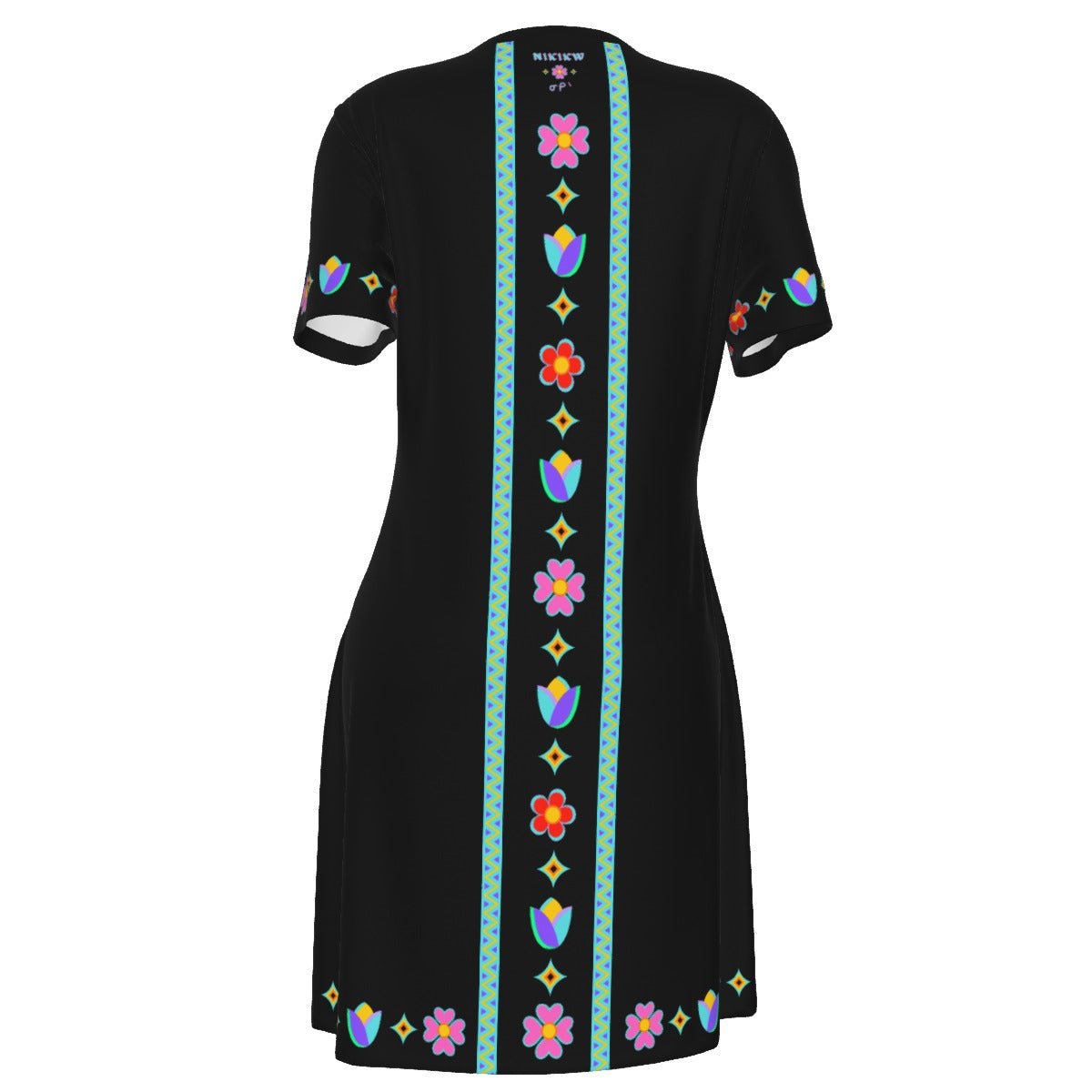 Floral T - shirt Cotton Dress - Nikikw Designs