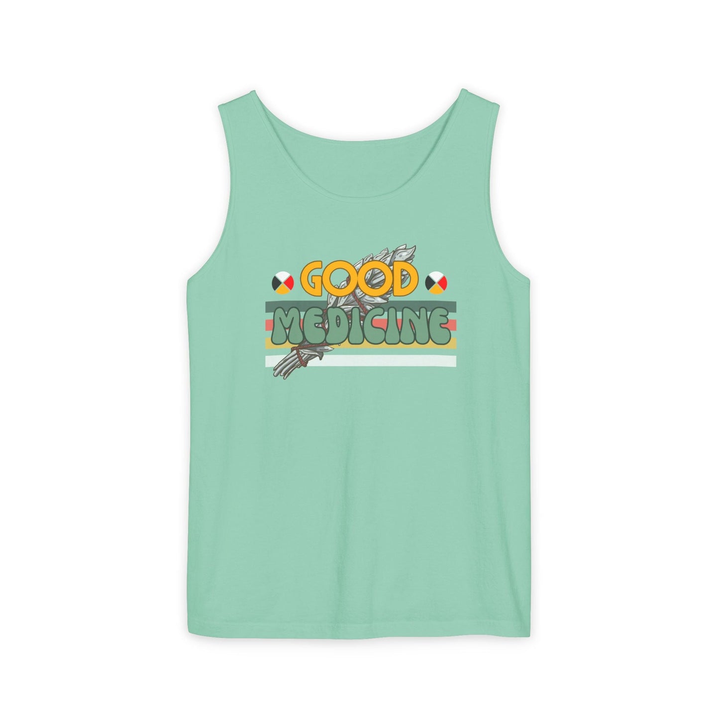 Good Medicine Unisex Garment - Dyed Tank Top - Nikikw Designs